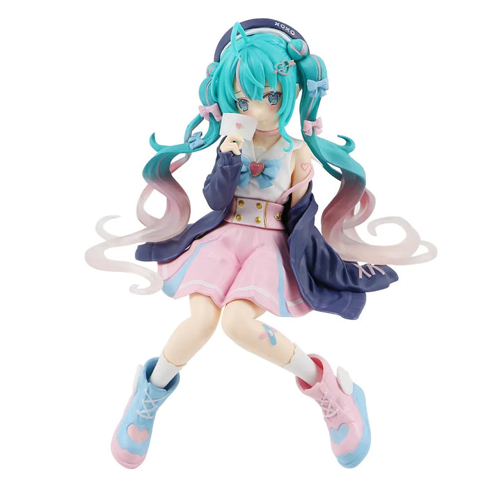 Hatsune Miku Cute Sitting Beauty Girl Ornament Decoration