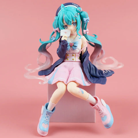 Hatsune Miku Cute Sitting Beauty Girl Ornament Decoration