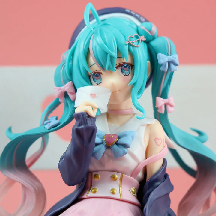 Hatsune Miku Cute Sitting Beauty Girl Ornament Decoration