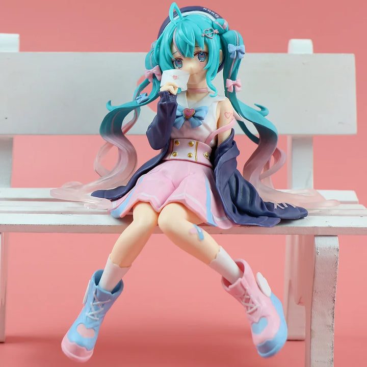 Hatsune Miku Cute Sitting Beauty Girl Ornament Decoration