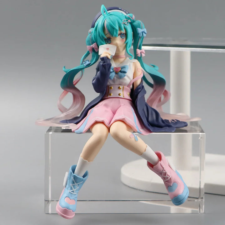 Hatsune Miku Cute Sitting Beauty Girl Ornament Decoration