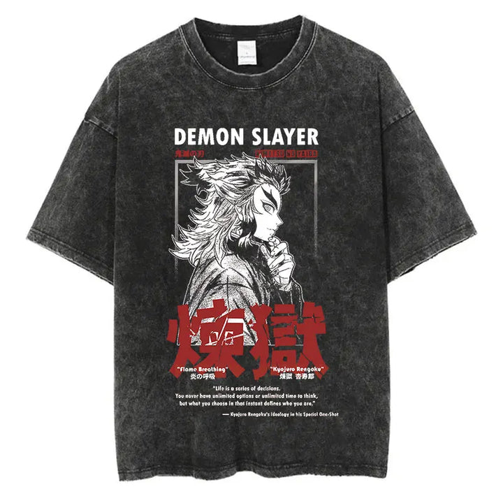 Summer Japanese Anime Print T-shirt (xl-2xl-3xl)
