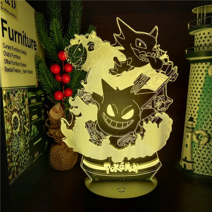 Pokemon Gengar 3D Lamp