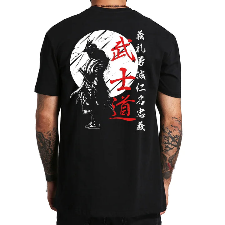 Japan Samurai Spirit T Shirts Back Print