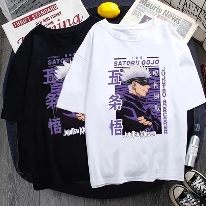 Anime Gojo Satoru High Quality Summer T-shirt