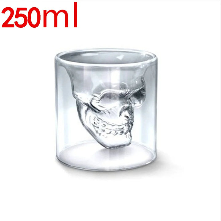 Creative Skull Double Glass Set Crystal