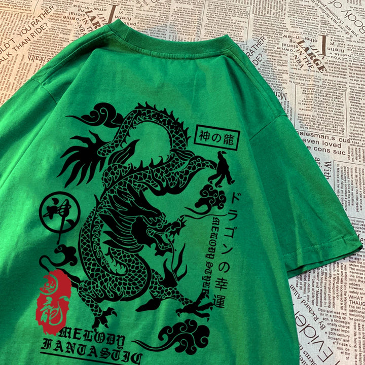 The Harajuku Dragon Funny Pattern Summer T Shirts