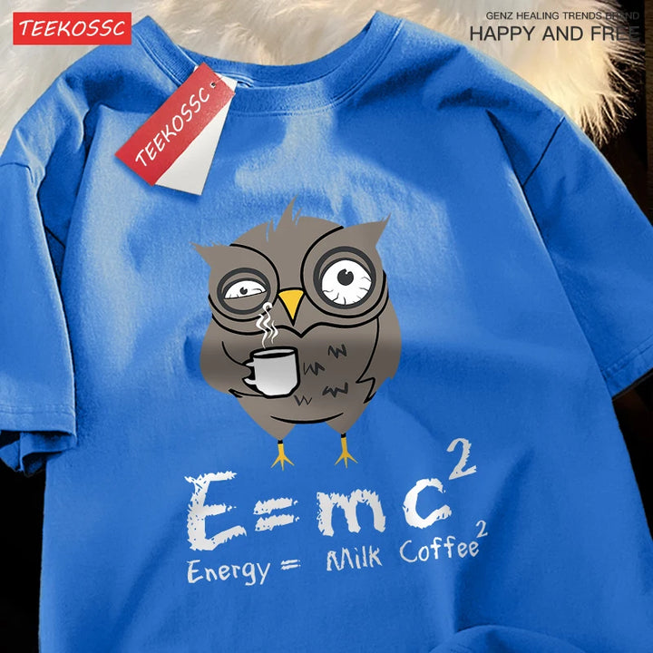 Energy Milk Coffee T-Shirts Cotton