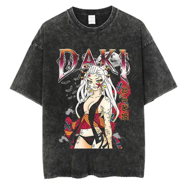 Summer Japanese Anime Print T-shirt (xl-2xl-3xl)