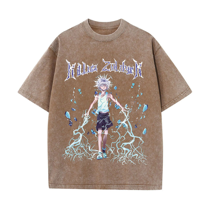 Anime Hunter X Hunter TShirt  Vintage Summer 100% Cotton Loose