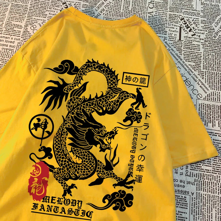 The Harajuku Dragon Funny Pattern Summer T Shirts