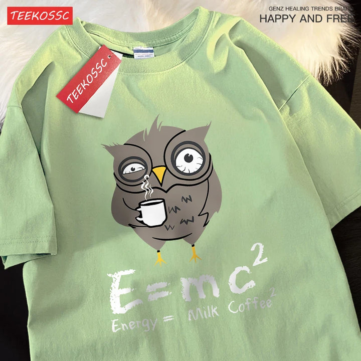 Energy Milk Coffee T-Shirts Cotton