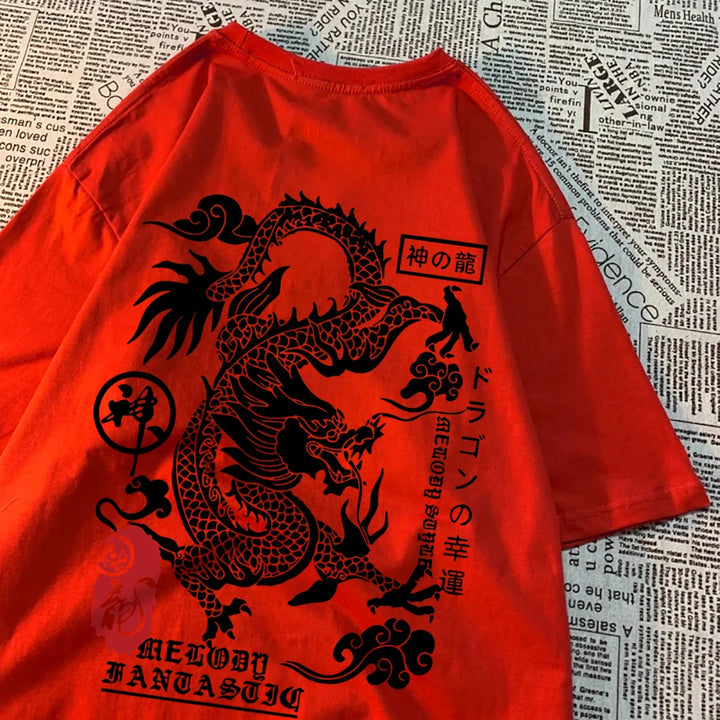 The Harajuku Dragon Funny Pattern Summer T Shirts