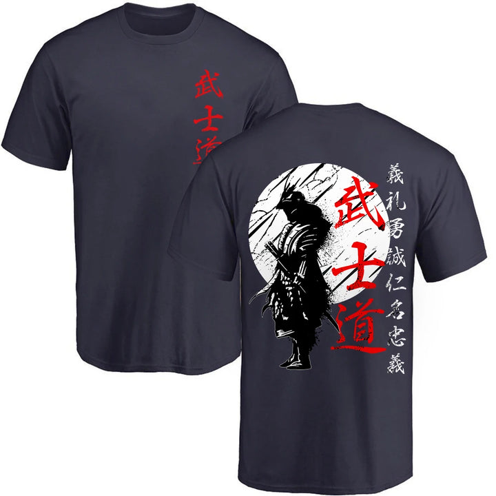 Japan Samurai Spirit T Shirts Back Print