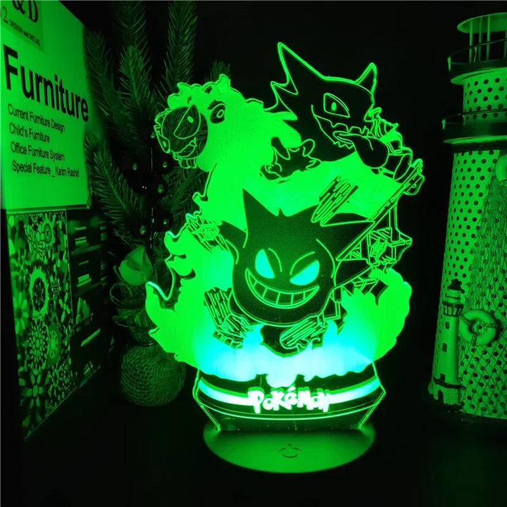 Pokemon Gengar 3D Lamp