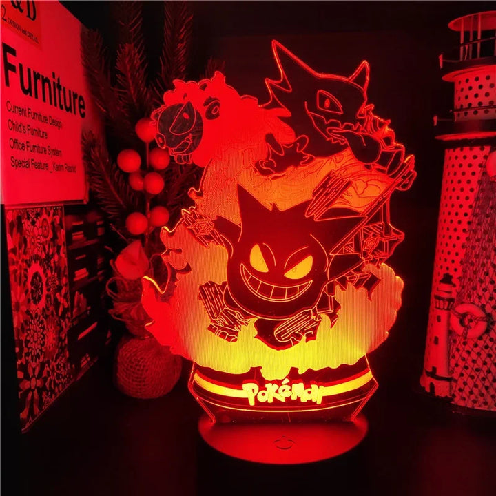 Pokemon Gengar 3D Lamp