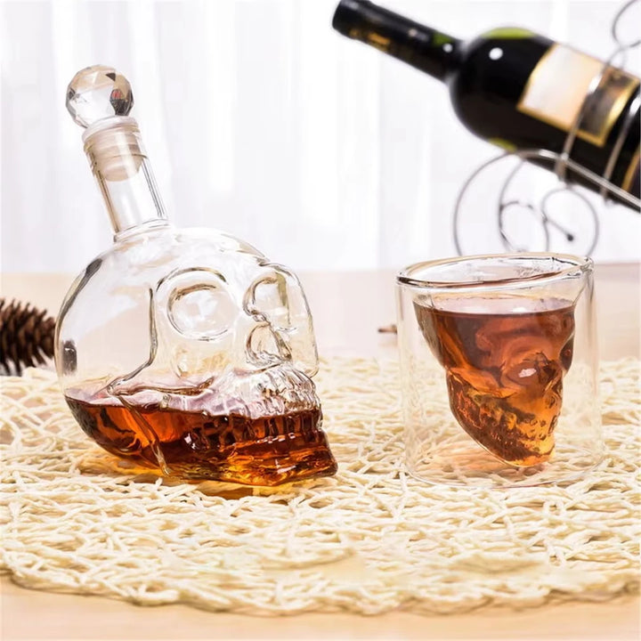 Creative Skull Double Glass Set Crystal