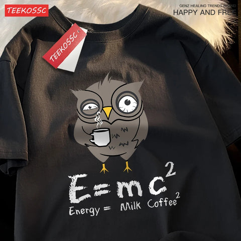 Energy Milk Coffee T-Shirts Cotton