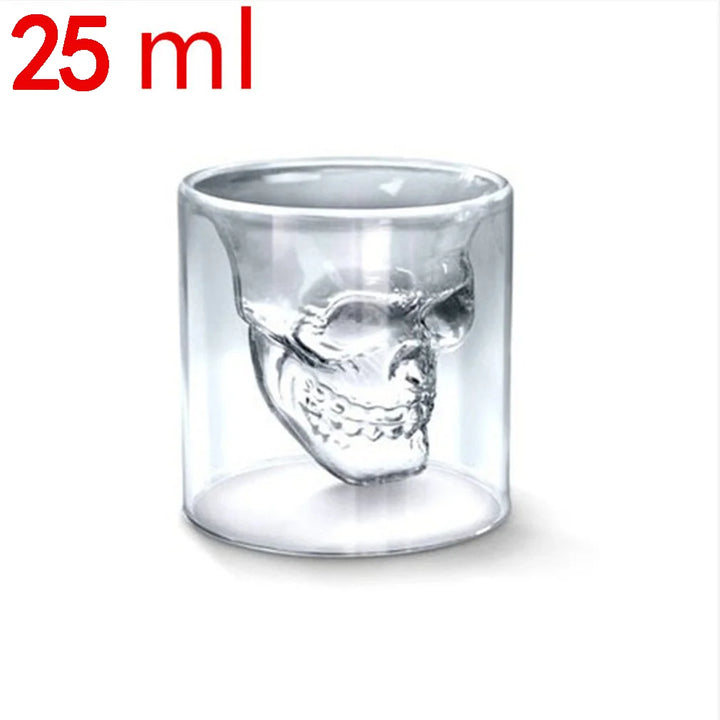 Creative Skull Double Glass Set Crystal