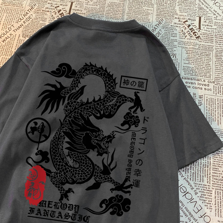 The Harajuku Dragon Funny Pattern Summer T Shirts