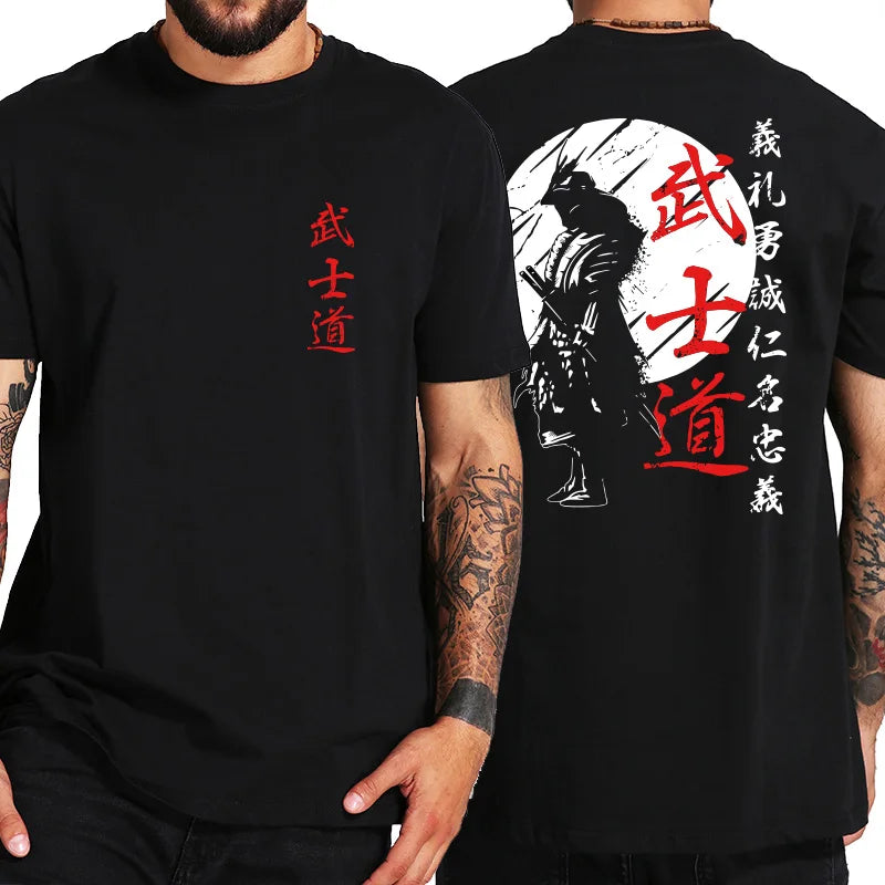 Japan Samurai Spirit T Shirts Back Print