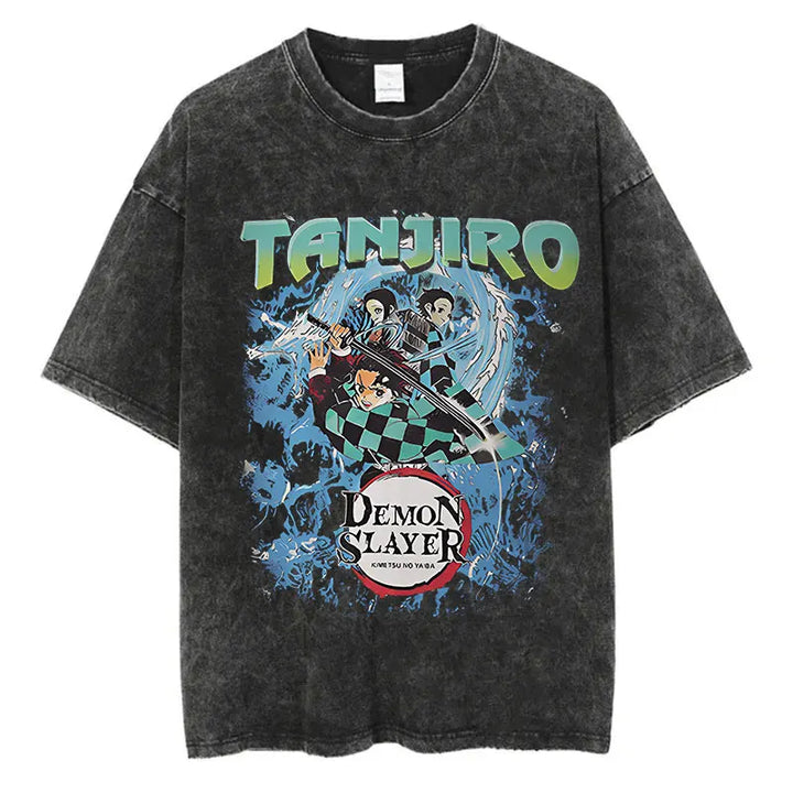 Summer Japanese Anime Print T-shirt (xl-2xl-3xl)