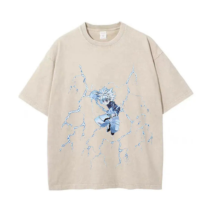 Anime Hunter X Hunter TShirt  Vintage Summer 100% Cotton Loose