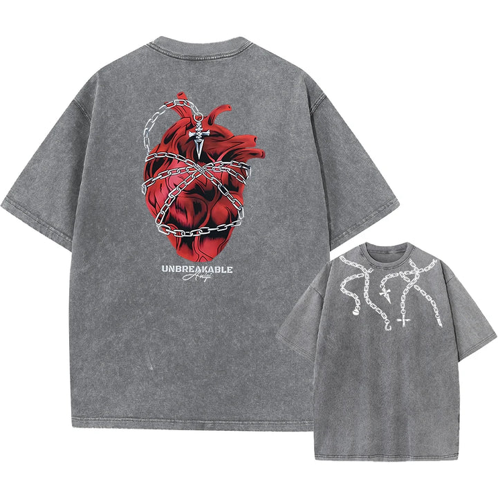 Anime Hunter X Hunter Washed Tshirt Graphic