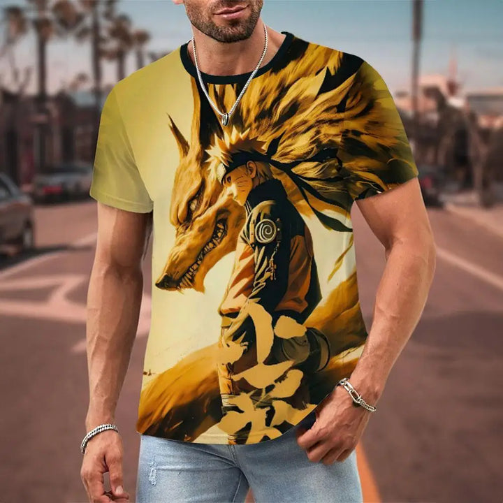 Naruto Japanese Anime 3D Prints T Shirt (2xl-3xl-4xl-5xl)