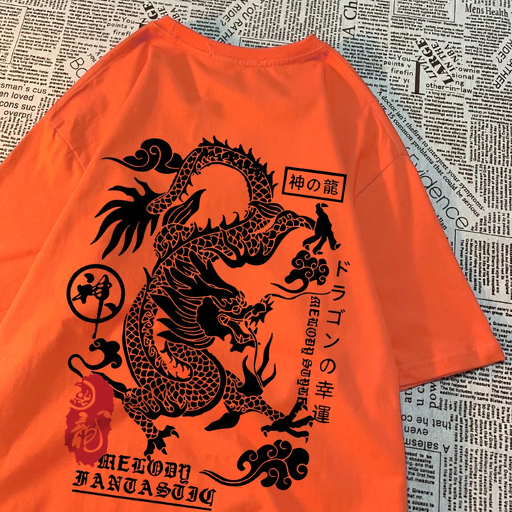 The Harajuku Dragon Funny Pattern Summer T Shirts
