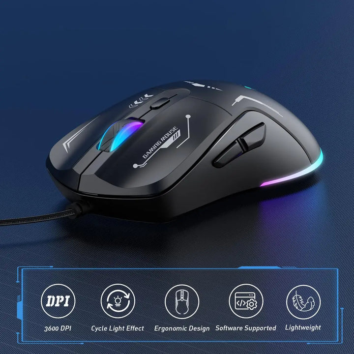 CW917 Wired Gaming Mouse RGB