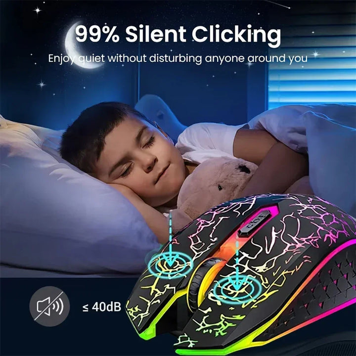 Bluetooth 5.2 Mouse RGB 2.4G Wireless