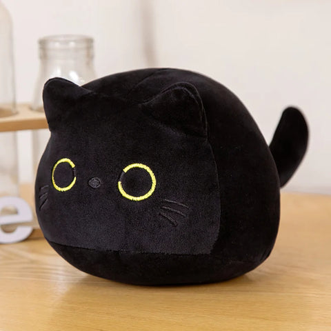 Kawaii Small Black Cat Plush Cartoon