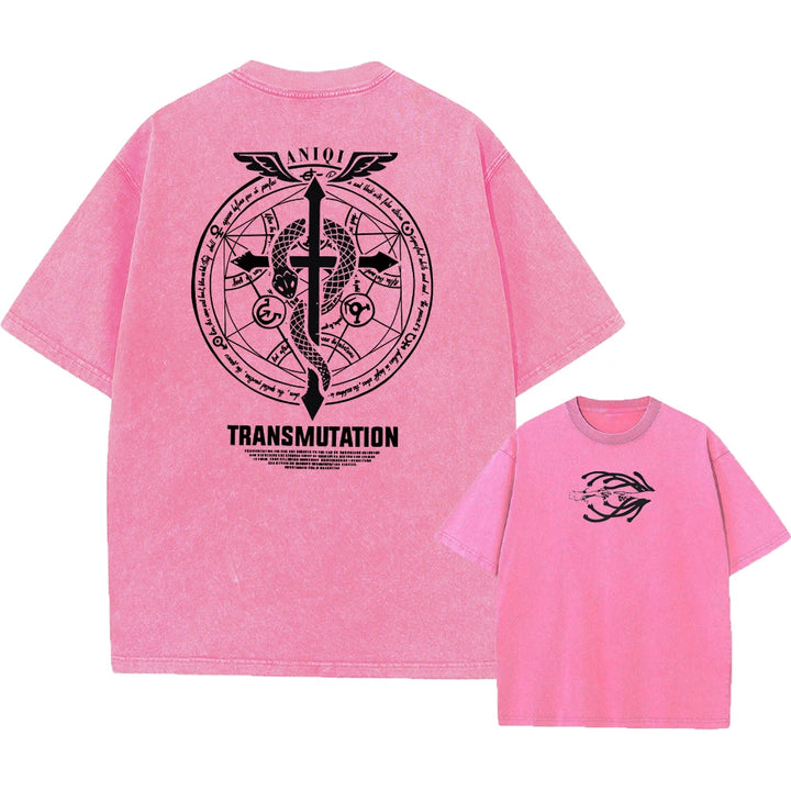 Anime Fullmetal Alchemist Acid Tshirt Printed Retro Harajuku Style