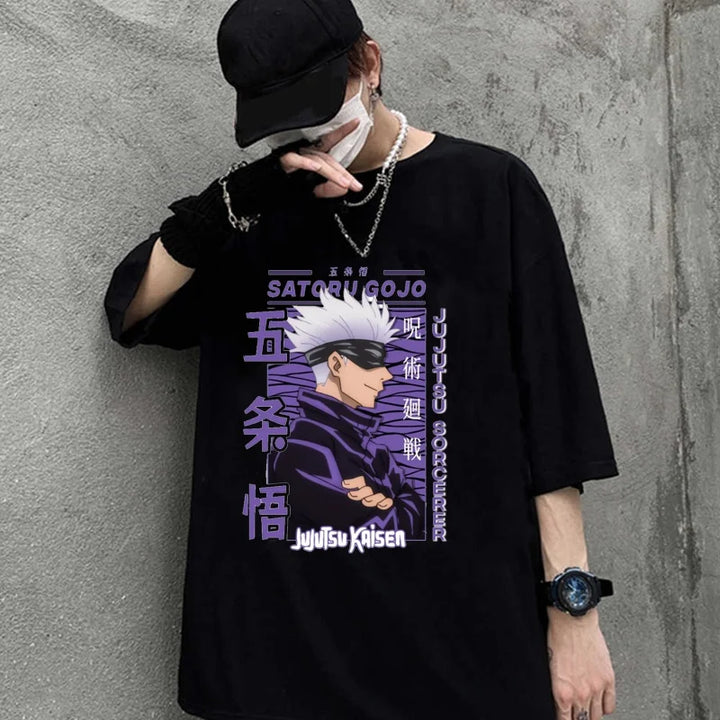Anime Gojo Satoru High Quality Summer T-shirt