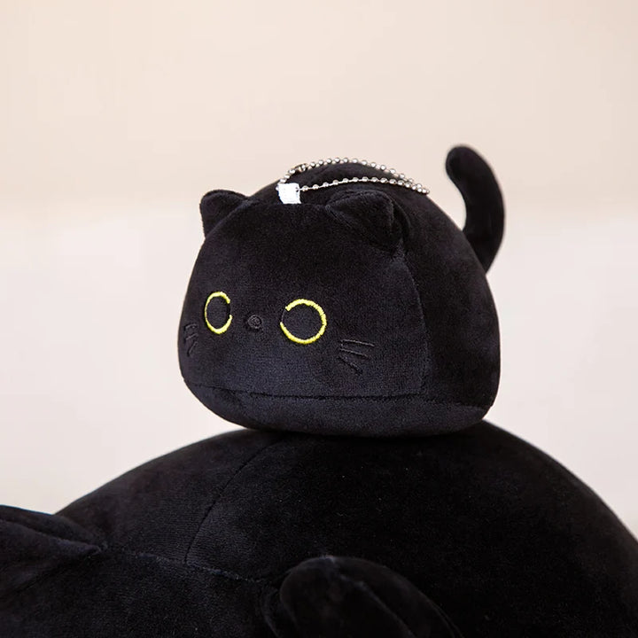 Kawaii Small Black Cat Plush Cartoon