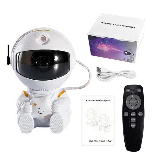 AstroGalaxy Star Projector Galaxy Night Light Astronaut Space