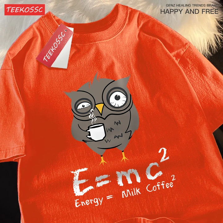Energy Milk Coffee T-Shirts Cotton