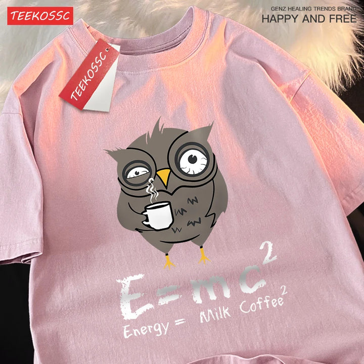 Energy Milk Coffee T-Shirts Cotton