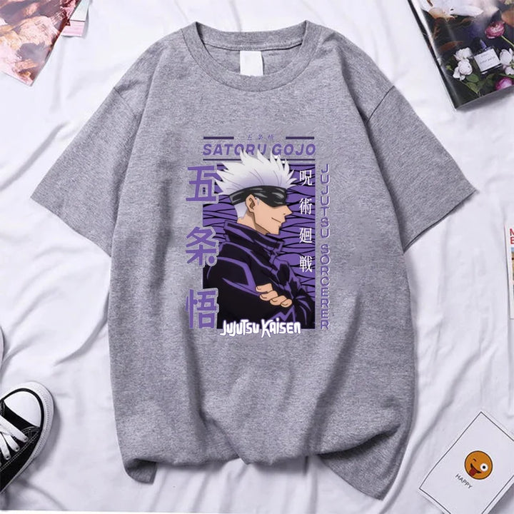 Anime Gojo Satoru High Quality Summer T-shirt