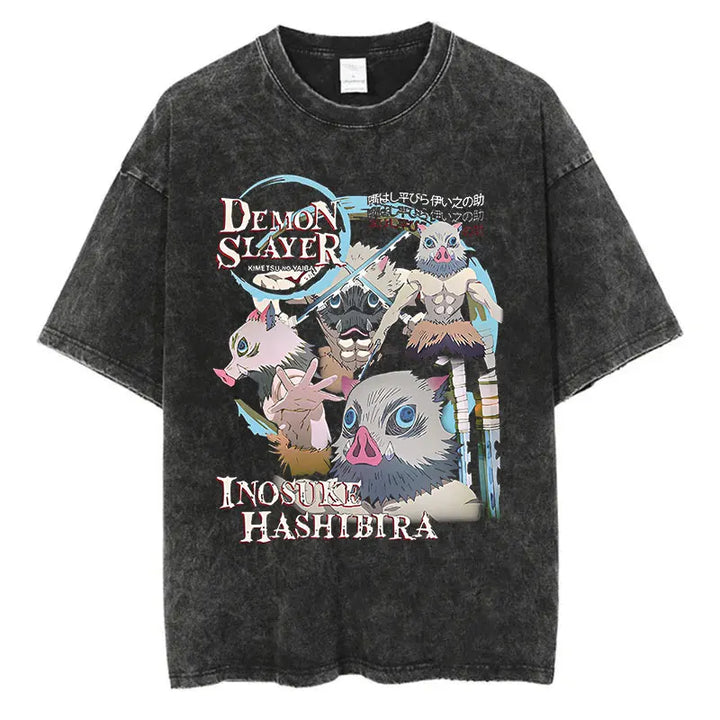 Summer Japanese Anime Print T-shirt (xl-2xl-3xl)