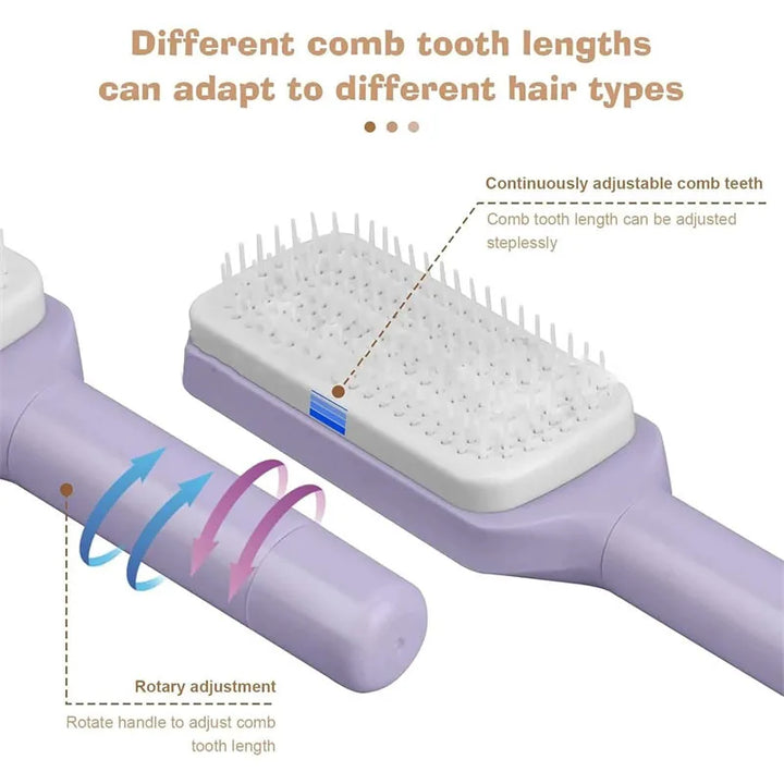 Self-Cleaning Hairbrush