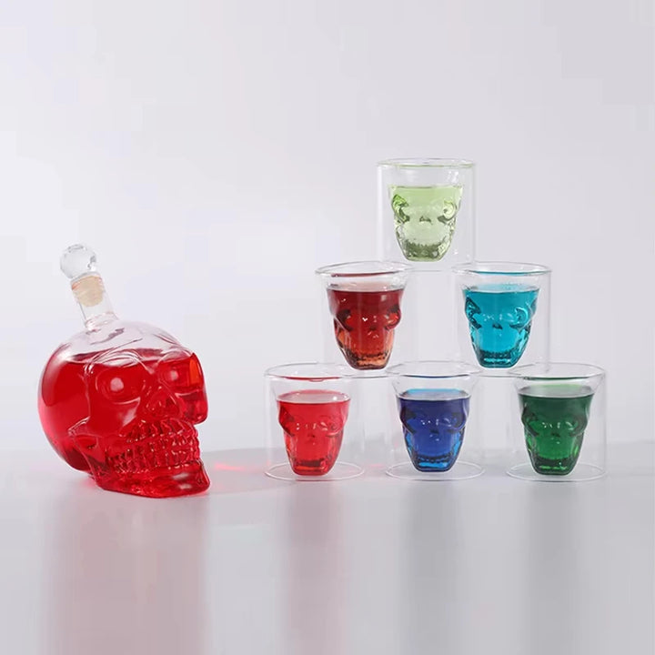 Creative Skull Double Glass Set Crystal
