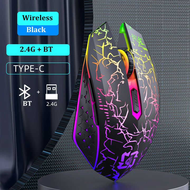 Bluetooth 5.2 Mouse RGB 2.4G Wireless