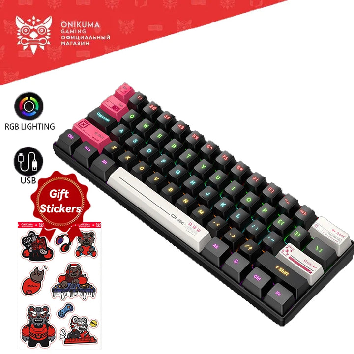 G55 Mechanical Gaming Keyboard 61 Keys Layout RGB Customized