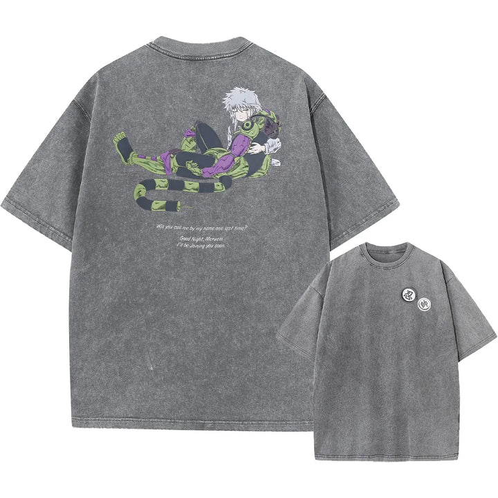 Anime Hunter X Hunter Washed Tshirt Graphic