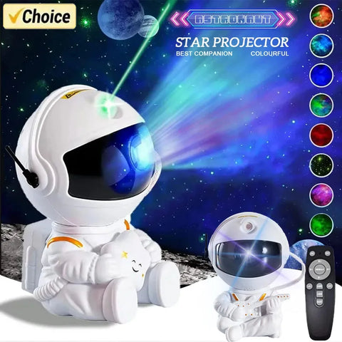 AstroGalaxy Star Projector Galaxy Night Light Astronaut Space