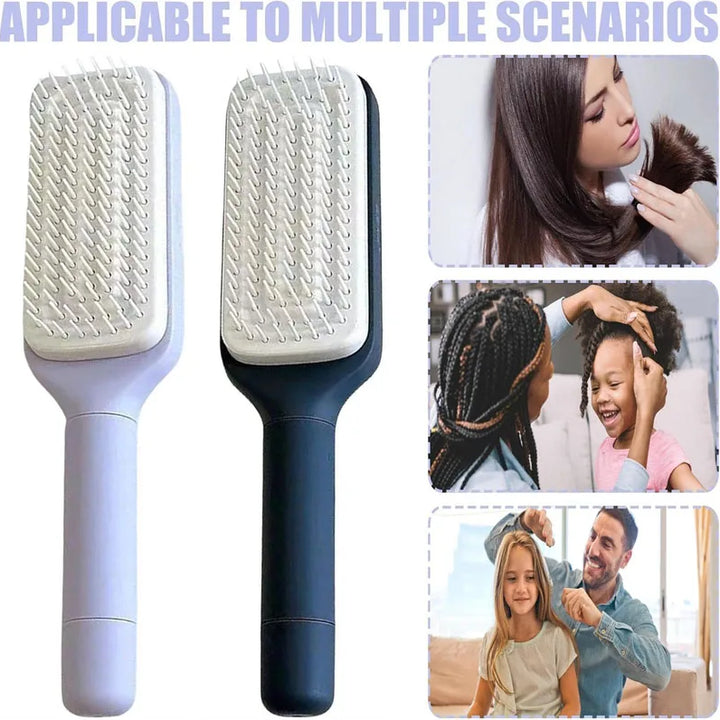 Self-Cleaning Hairbrush