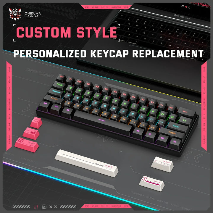 G55 Mechanical Gaming Keyboard 61 Keys Layout RGB Customized