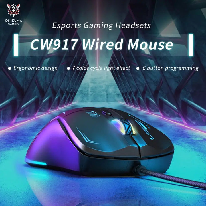 CW917 Wired Gaming Mouse RGB